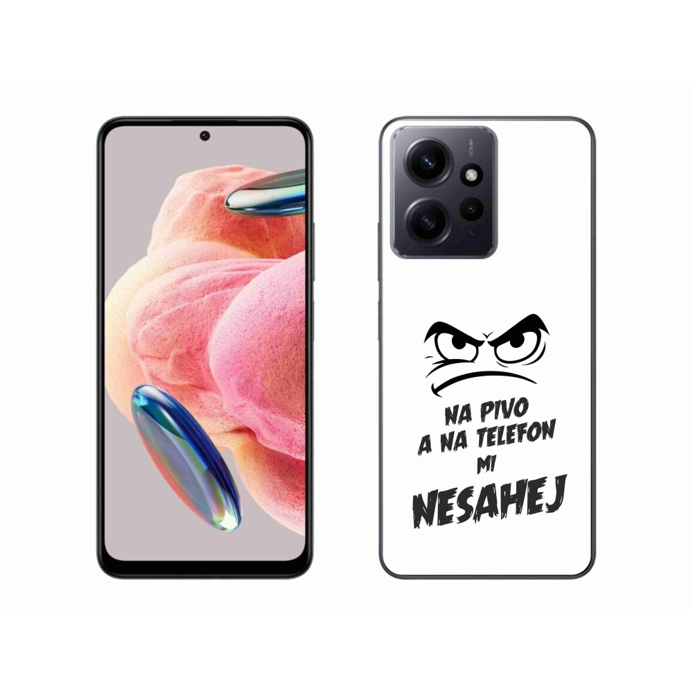 Gelový kryt mmCase na Xiaomi Redmi Note 12 4G - pivní motiv 2 bílé pozadí