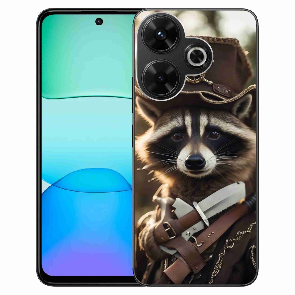 Gelový kryt mmCase na Xiaomi Redmi 13 4G/Poco M6 4G - mýval v uniformě