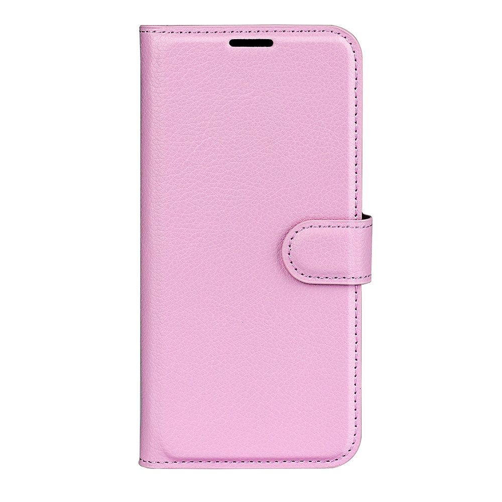 Litchi knížkové pouzdro na iPhone 17 Air - růžové