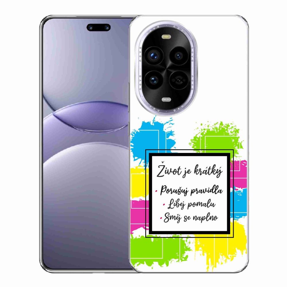 Gelový kryt mmCase na Huawei Nova 13 Pro 5G - citát 5 bílé pozadí