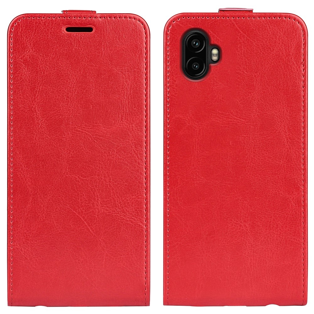 Vertical knížkové pouzdro na Samsung Galaxy Xcover 7 Pro - červené