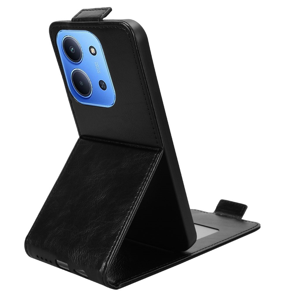 Vert flipové pouzdro na Xiaomi Redmi 15C 4G (171mm)/Poco C85 4G (171mm) - černé