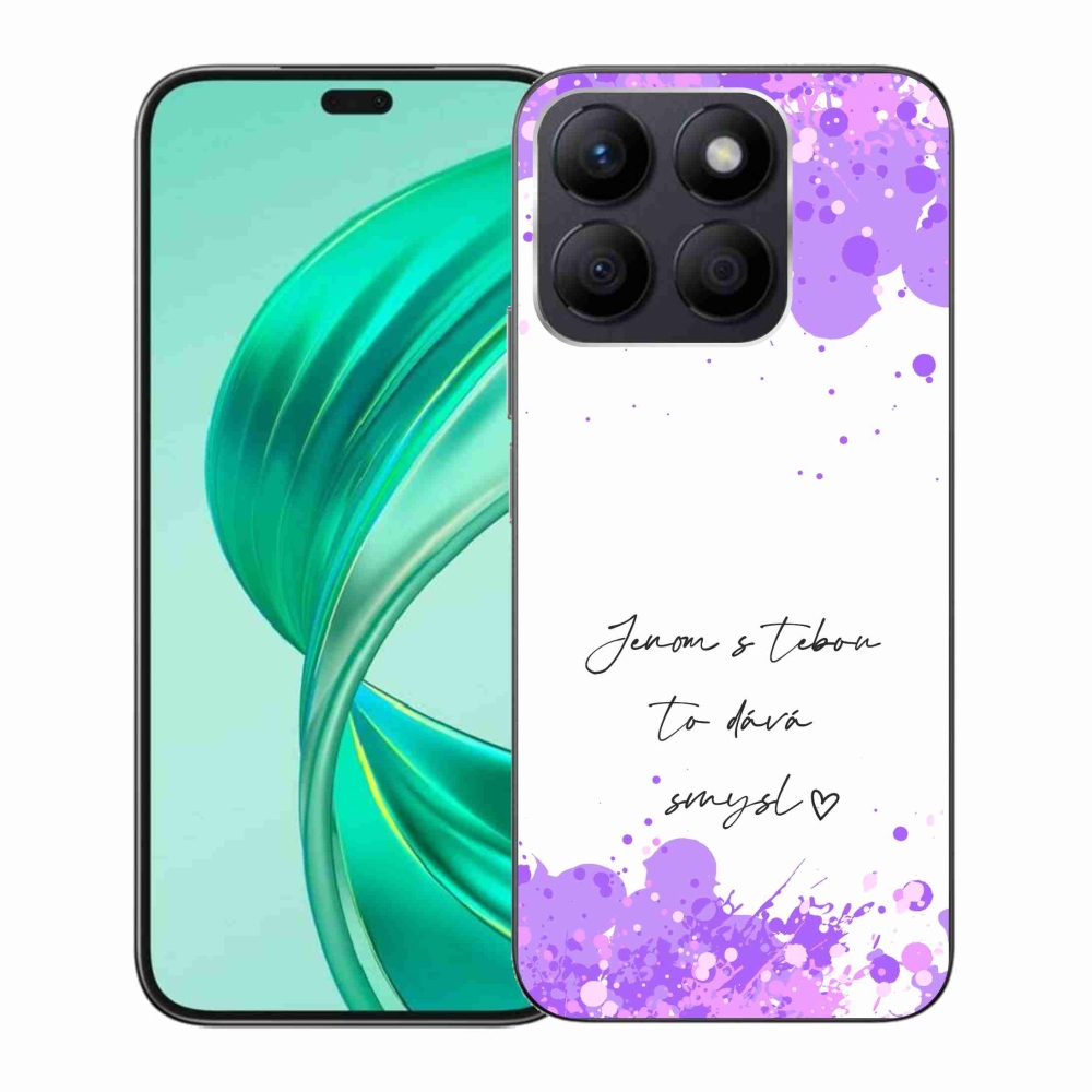 Gelový kryt mmCase na Honor X8b - zamilovaný text bílé pozadí