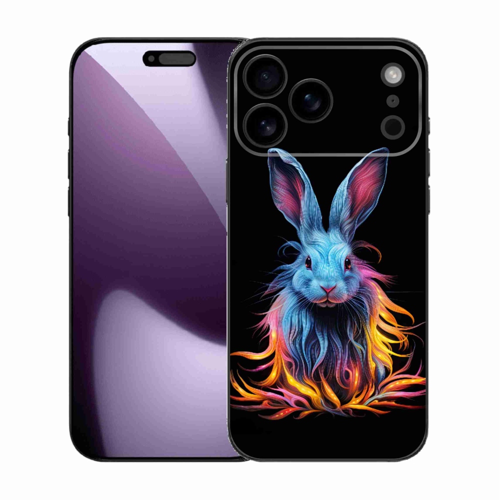 Gelový kryt mmCase na iPhone 17 Pro Max - abstraktní zajíc