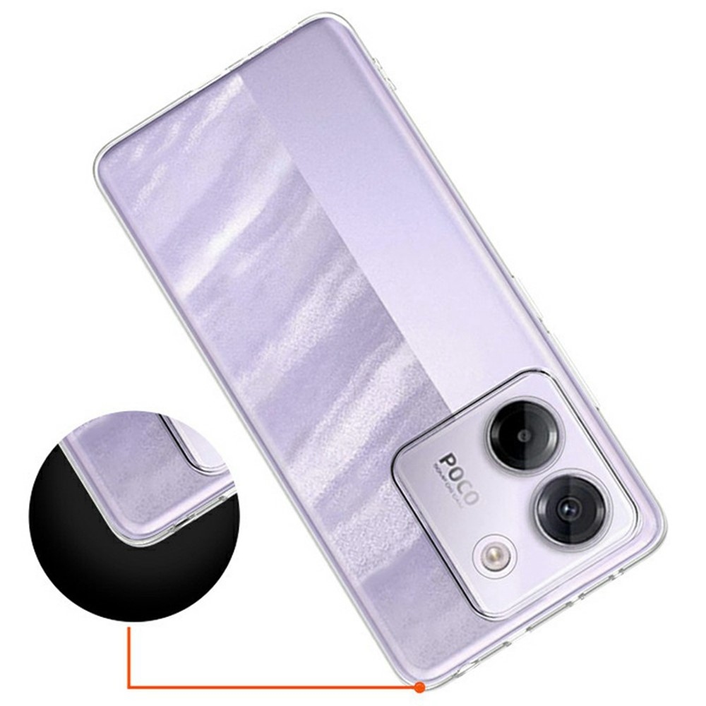 Průhledný gelový obal na Xiaomi Poco M7 Pro 5G - průhledný