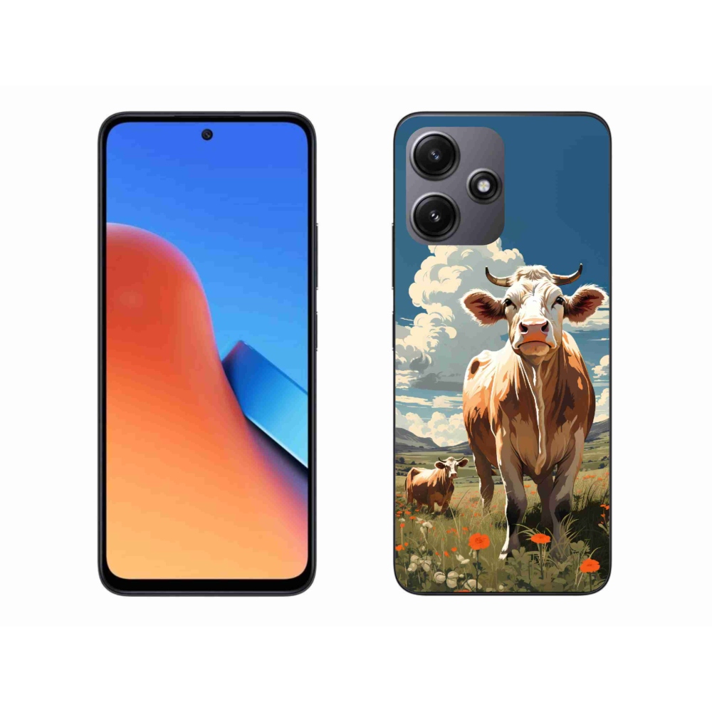 Gelový kryt mmCase na Xiaomi Redmi 12 5G - krávy na louce