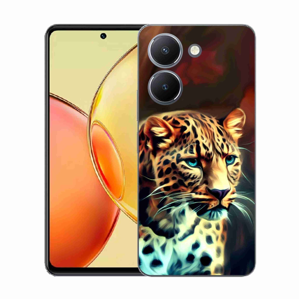 Gelový kryt mmCase na Vivo Y36 - leopard