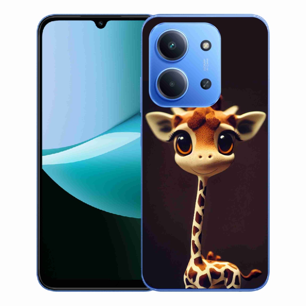 Gelový kryt mmCase na Xiaomi Redmi 15C 4G/5G (173mm) - malá žirafa