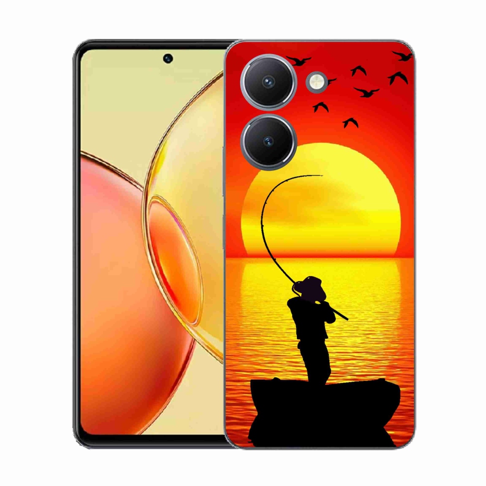 Gelový kryt mmCase na Vivo Y36 - rybaření