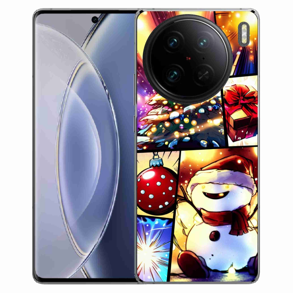 Gelový kryt mmCase na Vivo X90 Pro - vánoční motivy 1