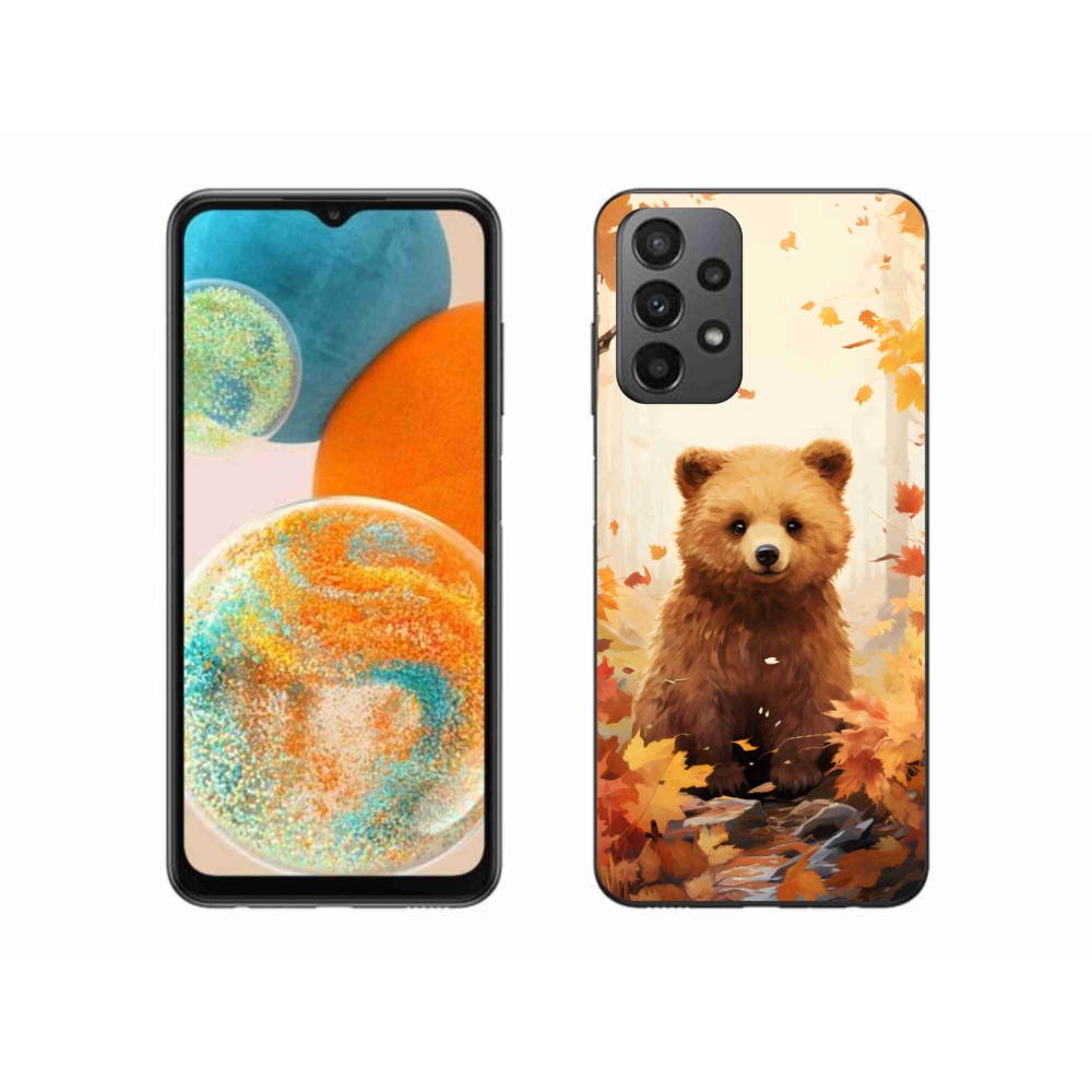 Gelový kryt mmCase na Samsung Galaxy A23 4G/5G - medvěd v lese