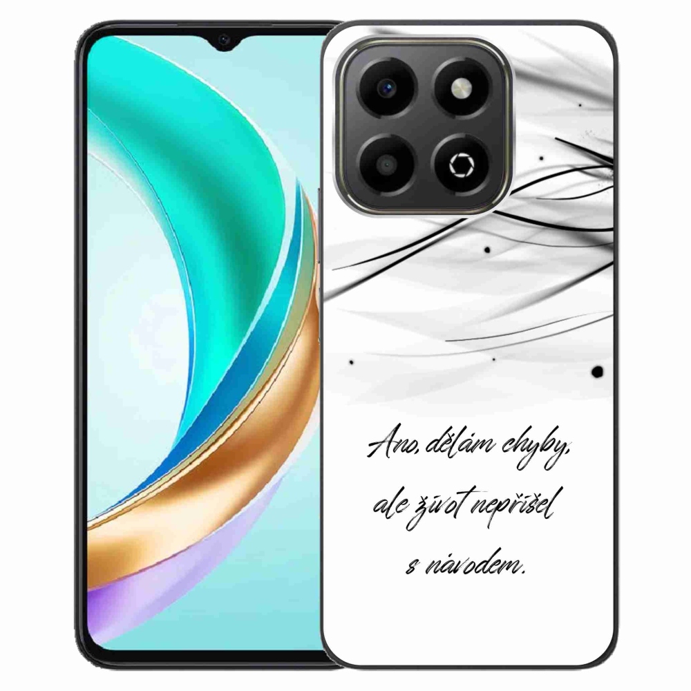 Gelový kryt mmCase na Honor X6b - citát bílé pozadí