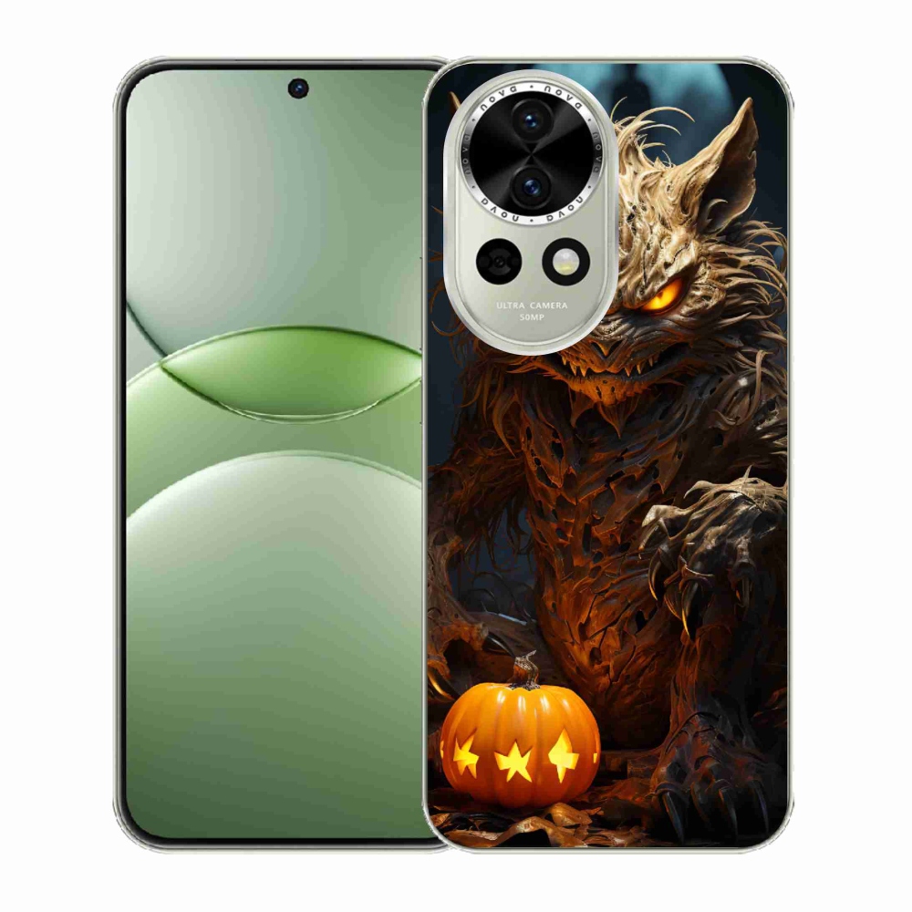 Gelový kryt mmCase na Huawei Nova 13 5G - halloweenská příšera