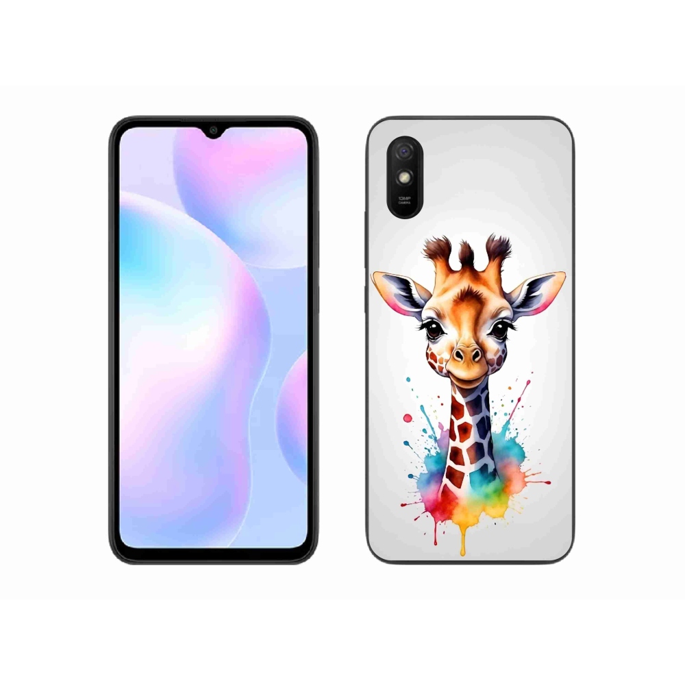 Gelový kryt mmCase na Xiaomi Redmi 9AT - žirafa 1