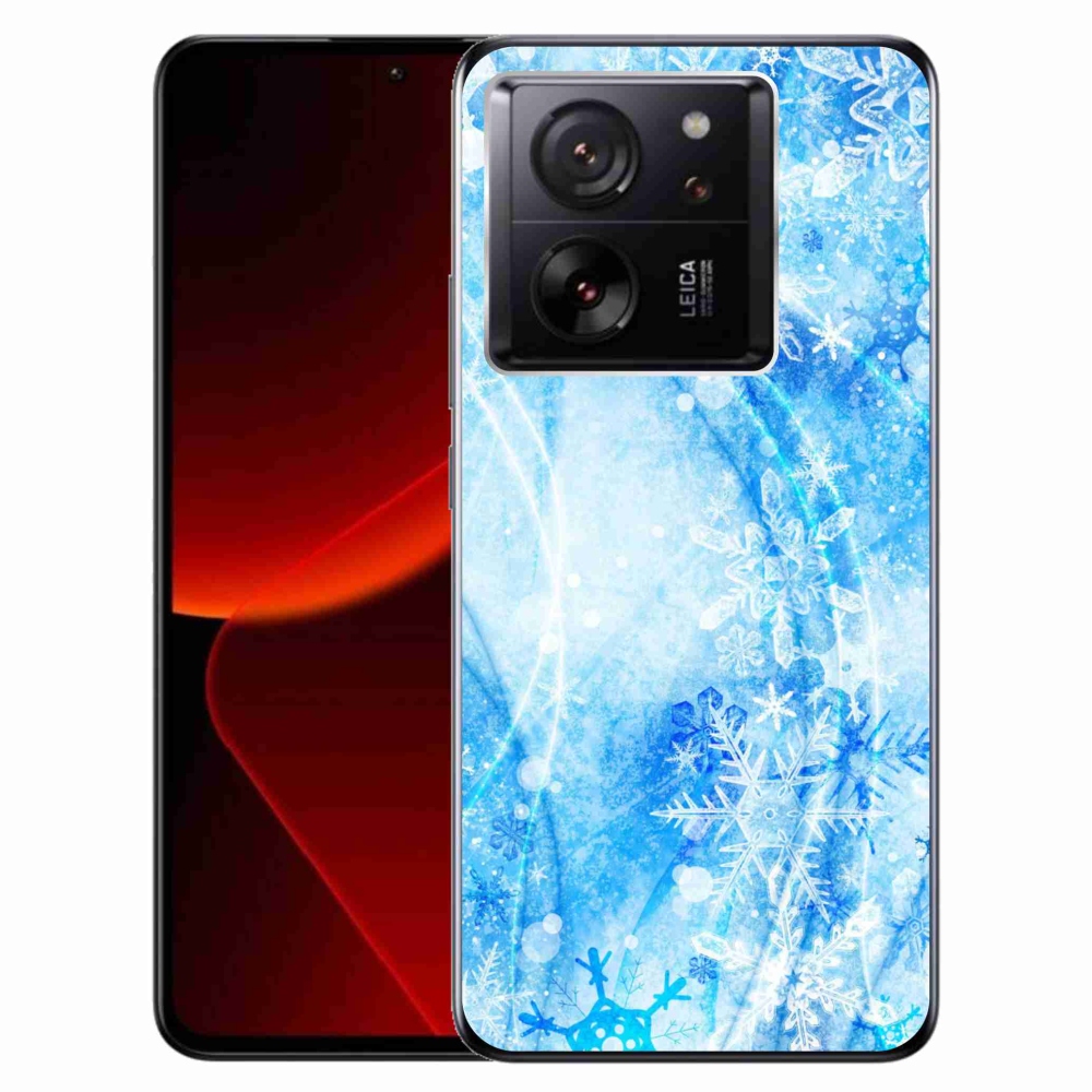 Gelový kryt mmCase na Xiaomi 13T/13T Pro - sněhové vločky