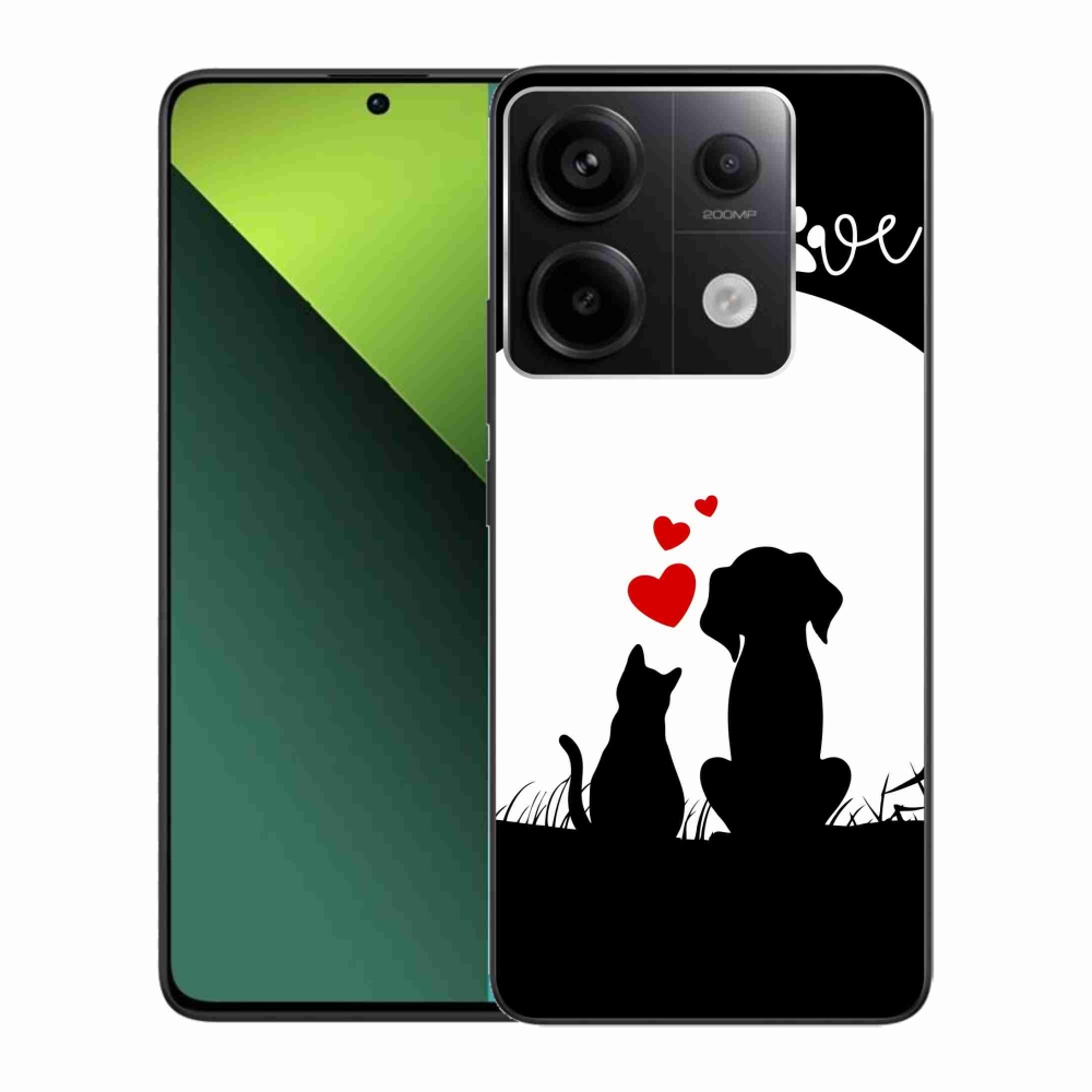 Gelový obal mmCase na Xiaomi Redmi Note 13 Pro 5G/Poco X6 5G - zvířecí láska