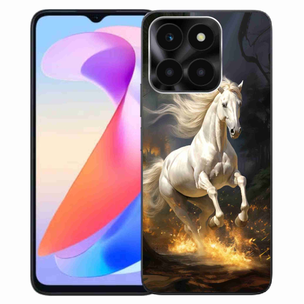 Gelový kryt mmCase na Honor X6a - bílý kůň 2