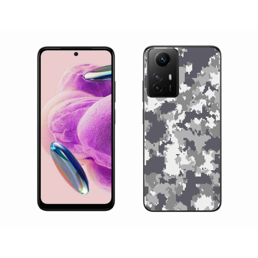 Gelový kryt mmCase na Xiaomi Redmi Note 12S - maskáčový vzor 2