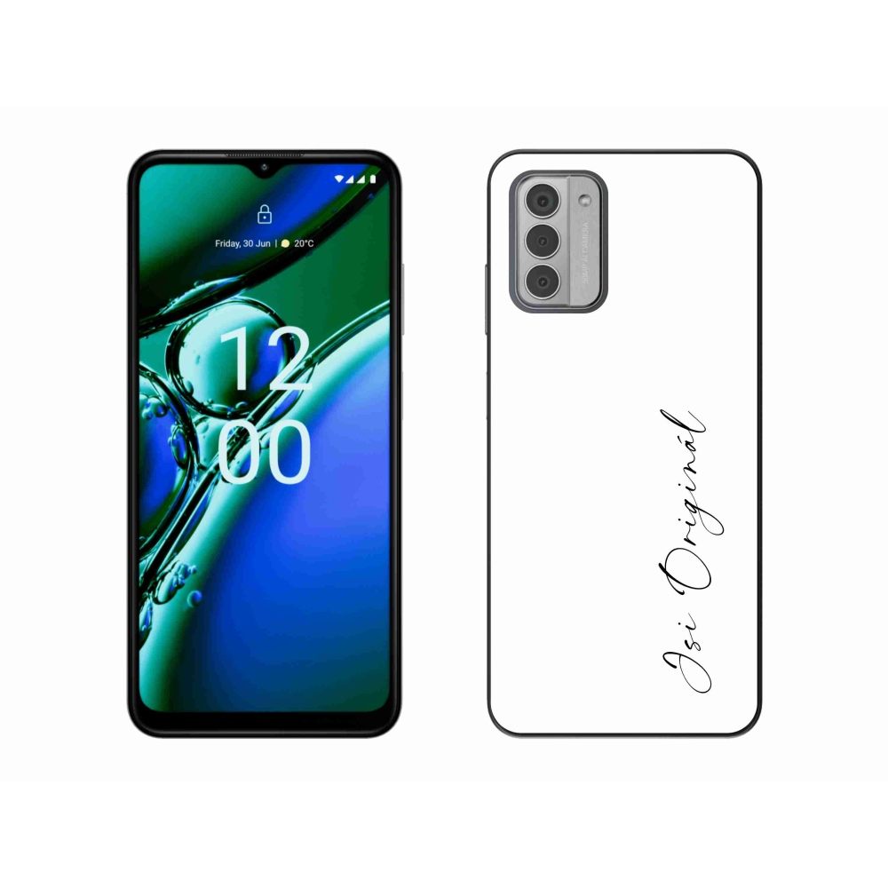 Gelový kryt mmCase na Nokia G42 - jsi originál bílé pozadí