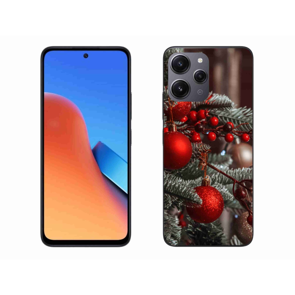 Gelový kryt mmCase na Xiaomi Redmi 12 - vánoční ozdoby 2