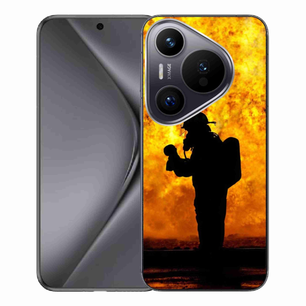 Gelový kryt mmCase na Huawei Pura 70 Pro - hasič