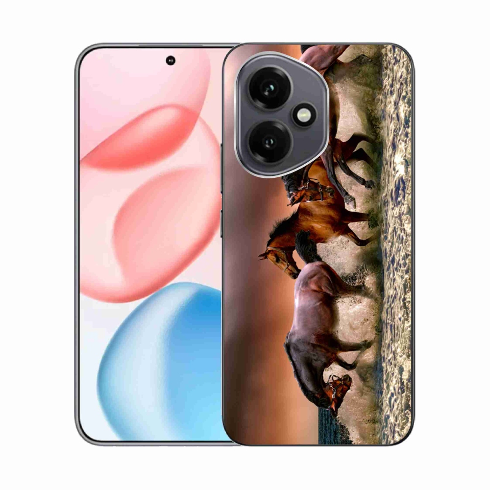 Gelový kryt mmCase na Honor 400 - koně 1