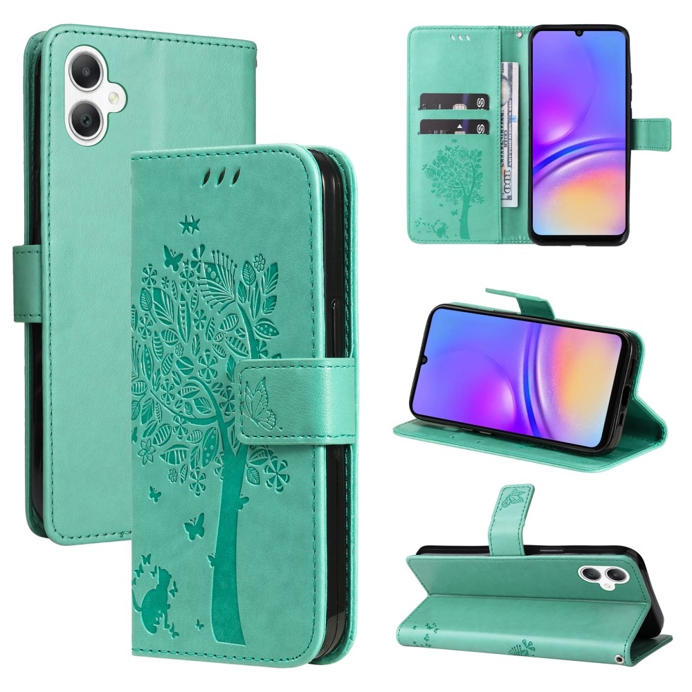 Trees knížkové pouzdro na Samsung Galaxy A06 4G - modrozelené