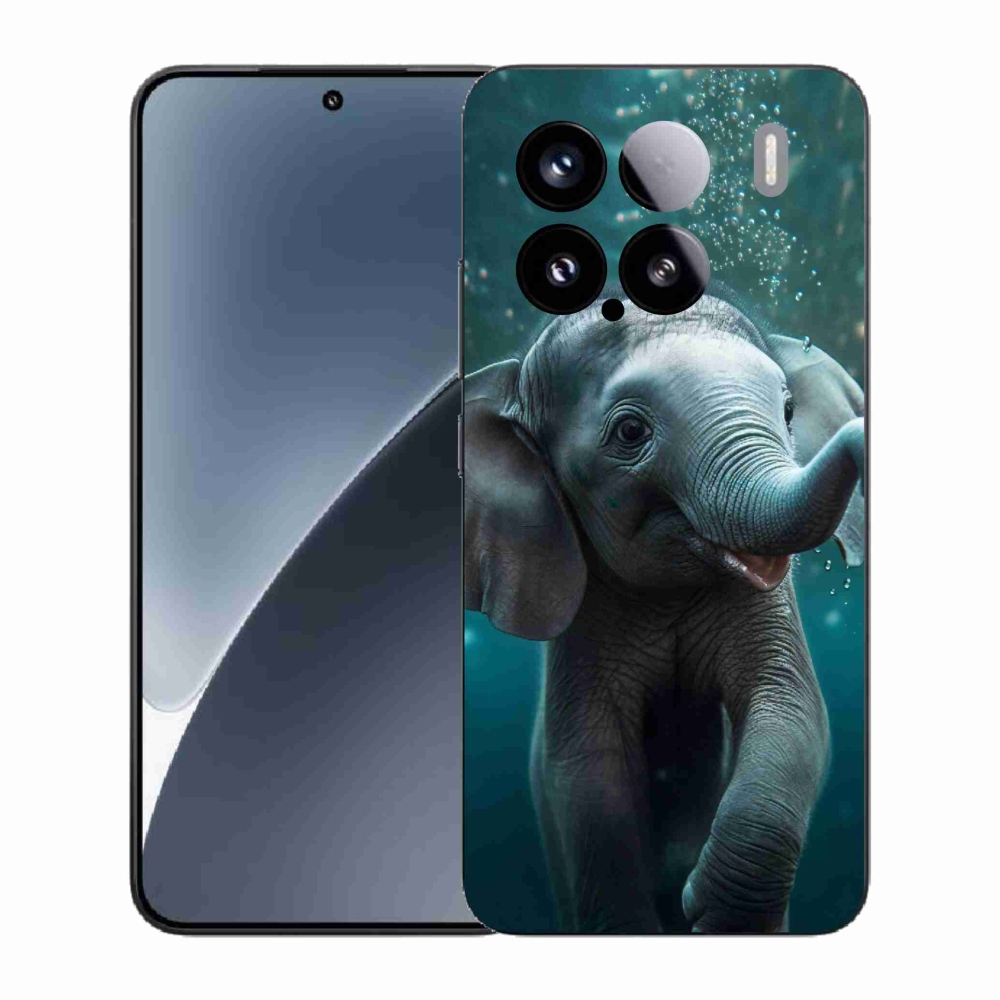 Gelový kryt mmCase na Xiaomi 15 - slůně pod vodou