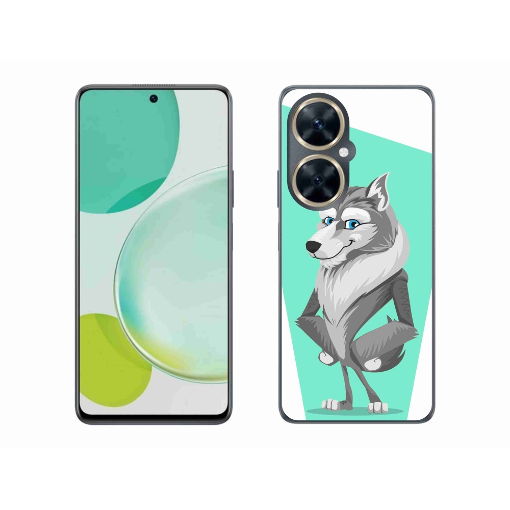 Gelový kryt mmCase na Huawei Nova 11i - kreslený vlk