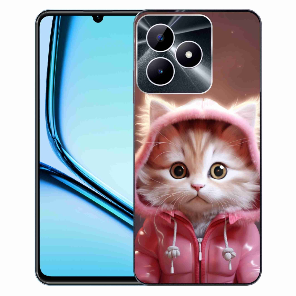 Gelový kryt mmCase na Realme Note 50 - roztomilé kotě 3