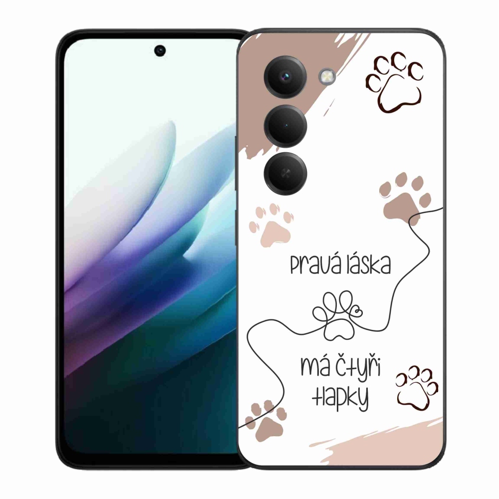 Gelový kryt mmCase na Xiaomi Redmi 15 4G/5G (171mm) - psí motiv 1 bílé pozadí