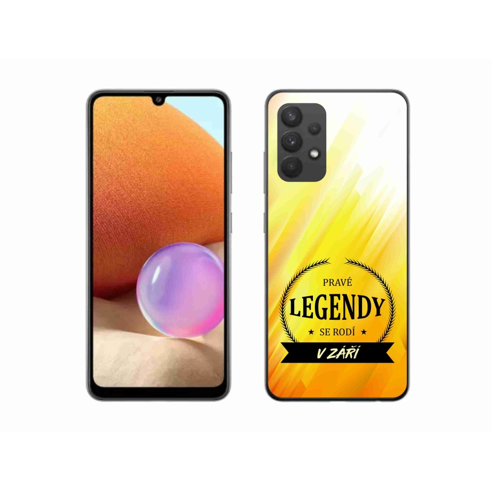 Gelový kryt mmCase na Samsung Galaxy A32 4G - legendy v září žluté pozadí