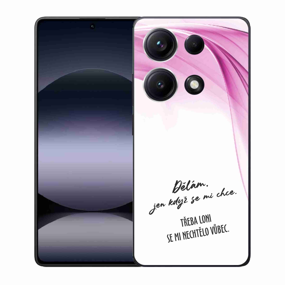 Gelový kryt mmCase na Xiaomi Redmi Note 14S - vtipný text 12 bílé pozadí