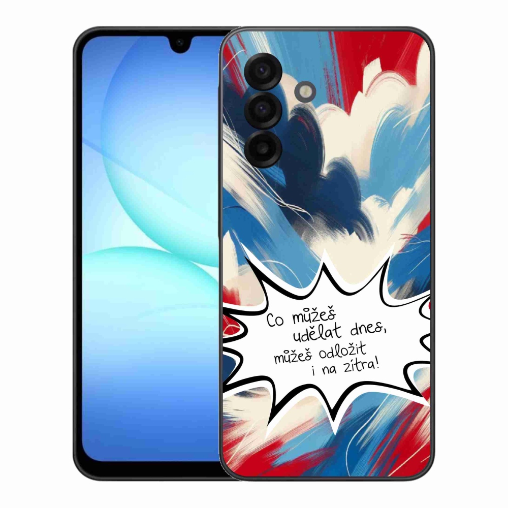 Gelový kryt mmCase na Samsung Galaxy A17 4G/5G - vtipný text 9 bílé pozadí
