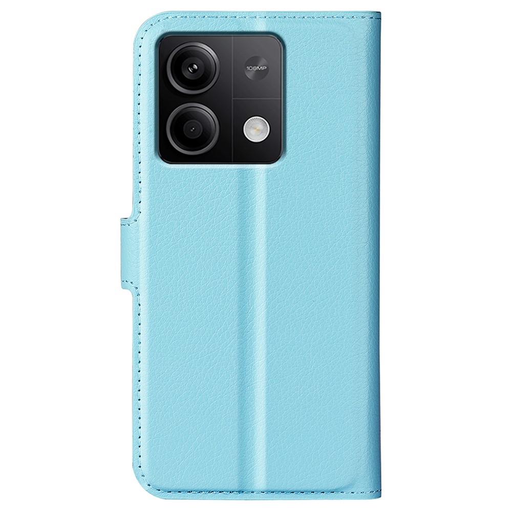 Litchi knížkové pouzdro na Xiaomi Redmi Note 13 5G - modré