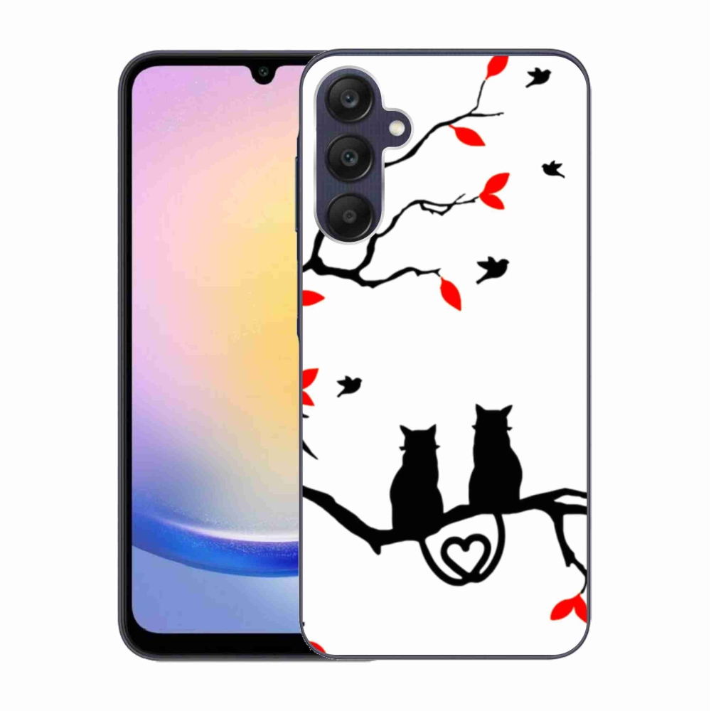 Gelový kryt mmCase na Samsung Galaxy A25 5G - kočičí láska