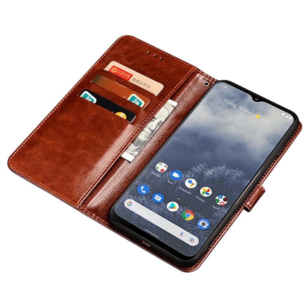 IDEWEI knížkové pouzdro na Nokia XR21 - hnědé