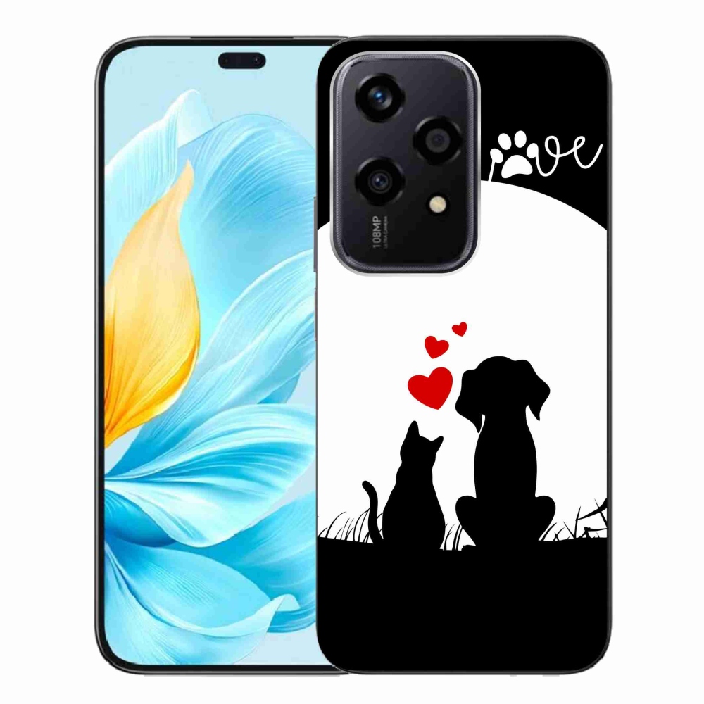 Gelový obal mmCase na Honor 200 Lite 5G - zvířecí láska