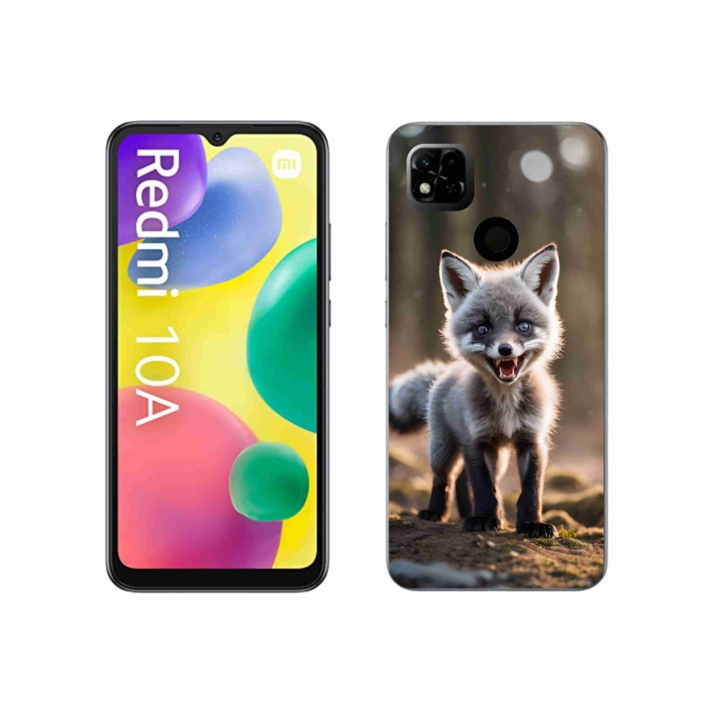 Gelový kryt mmCase na Xiaomi Redmi 10A - rozzuřená liška