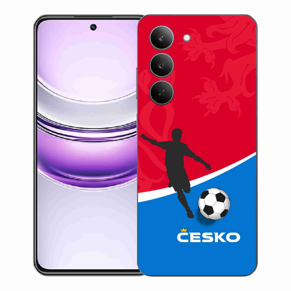 Gelový kryt mmCase na Realme 14x 5G - fotbal Česko