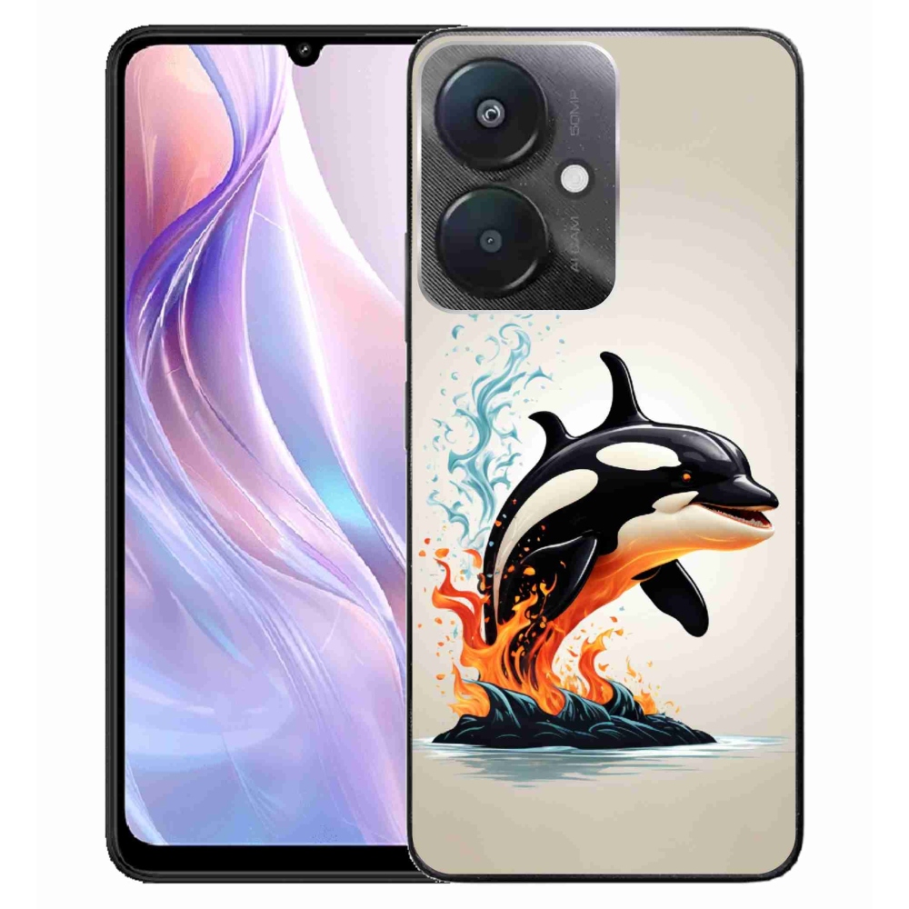 Gelový kryt mmCase na Xiaomi Redmi 13C 5G - kosatka