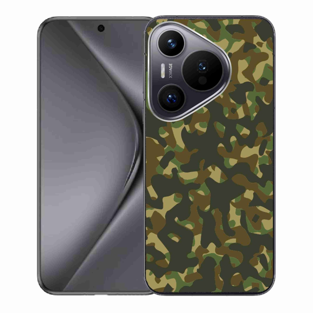 Gelový kryt mmCase na Huawei Pura 70 - maskáčový vzor 1