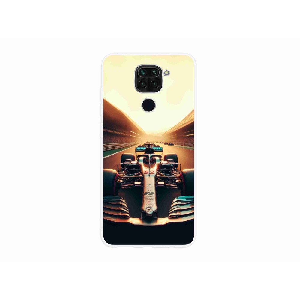 Gelový kryt mmCase na Xiaomi Redmi Note 9 - formule 1