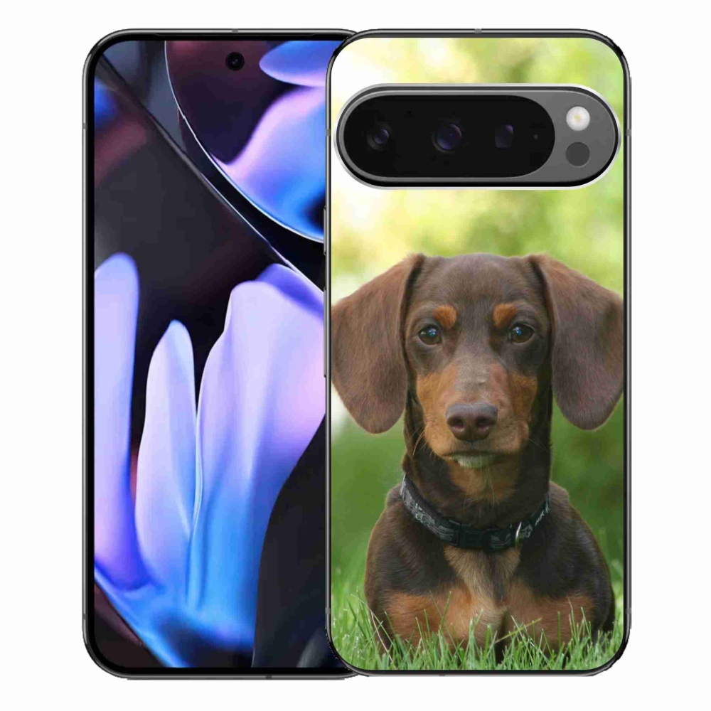 Gelový obal mmCase na Google Pixel 9 Pro XL - hnědý jezevčík