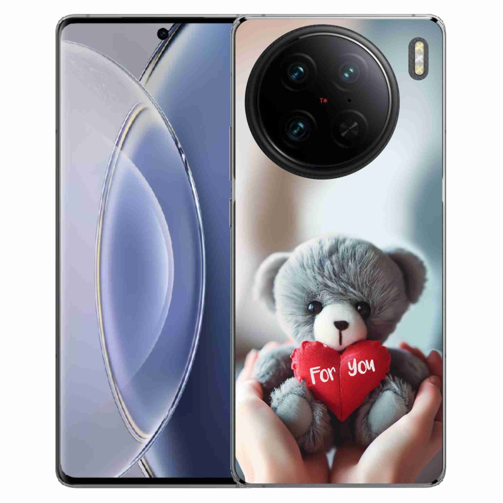 Gelový kryt mmCase na Vivo X90 Pro - medvídek pro zamilované