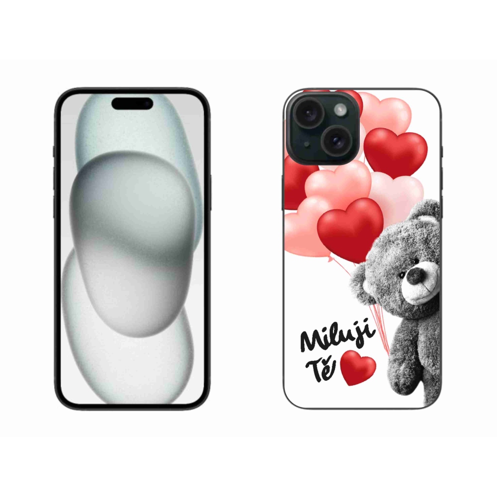 Gelový kryt mmCase na iPhone 15 Plus - miluji Tě