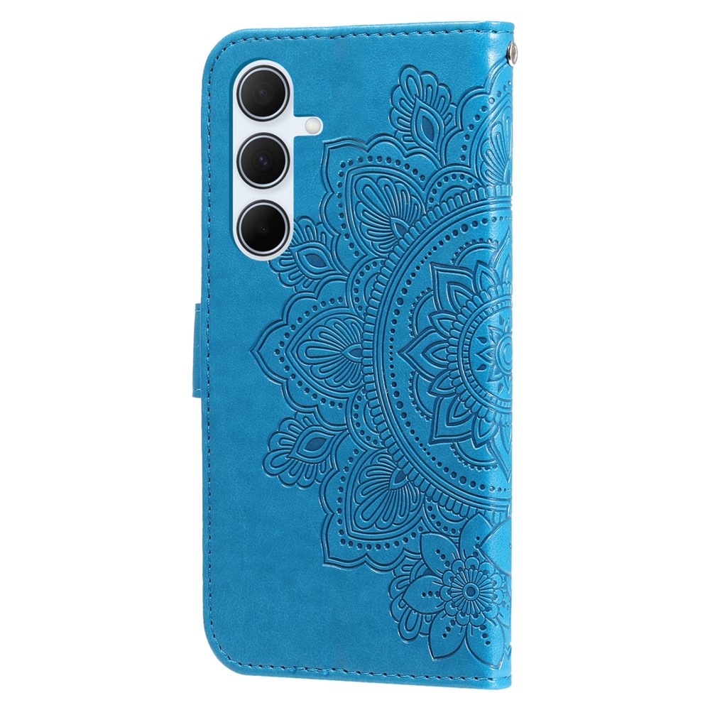 Mandala knížkové pouzdro na Samsung Galaxy A36 5G/A56 5G - modré