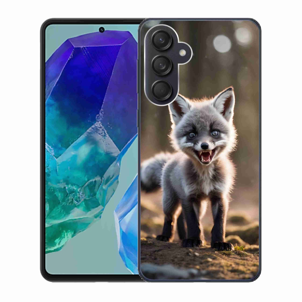 Gelový kryt mmCase na Samsung Galaxy M55 5G - rozzuřená liška