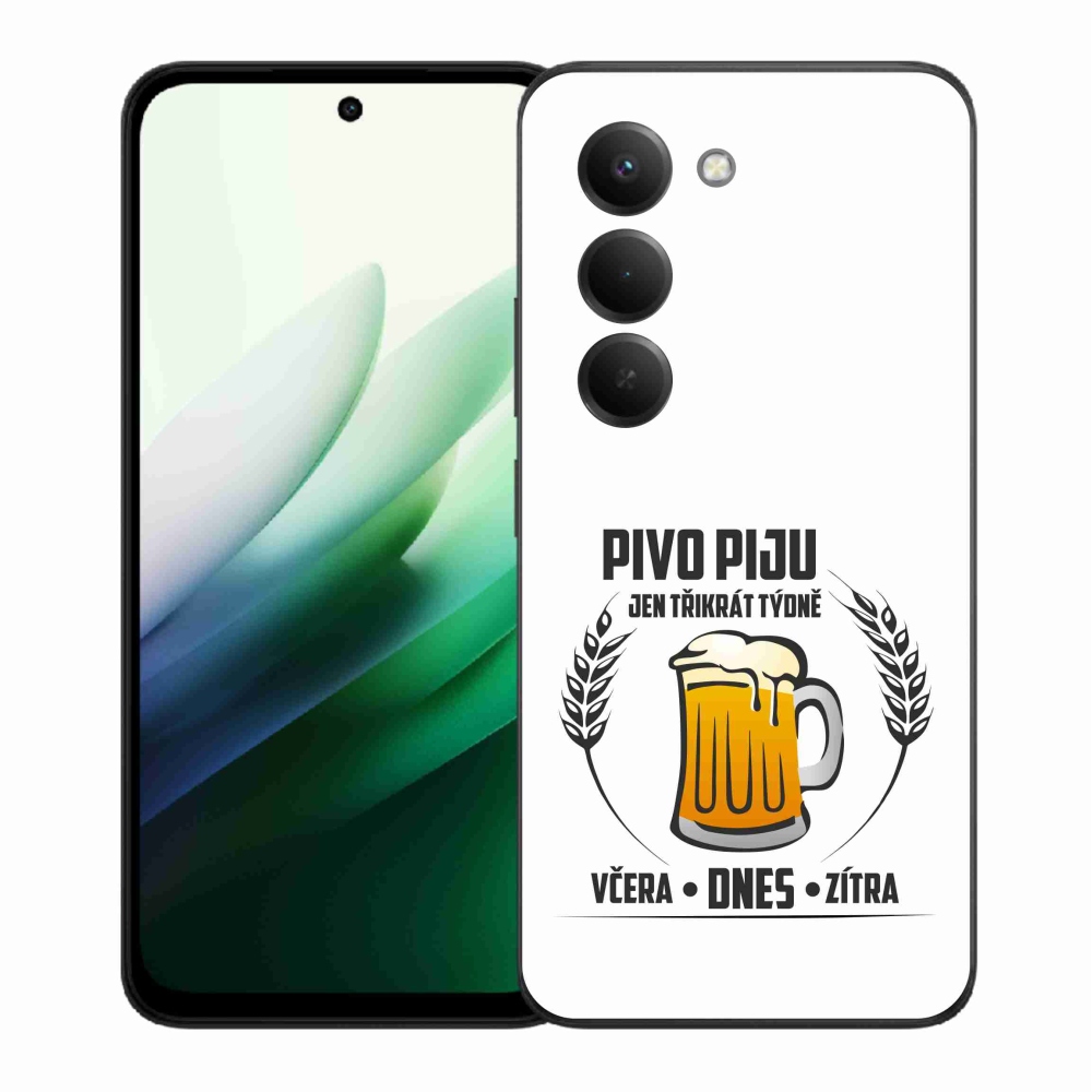 Gelový kryt mmCase na Xiaomi Redmi 15 5G (169mm) - pivní motiv bílé pozadí