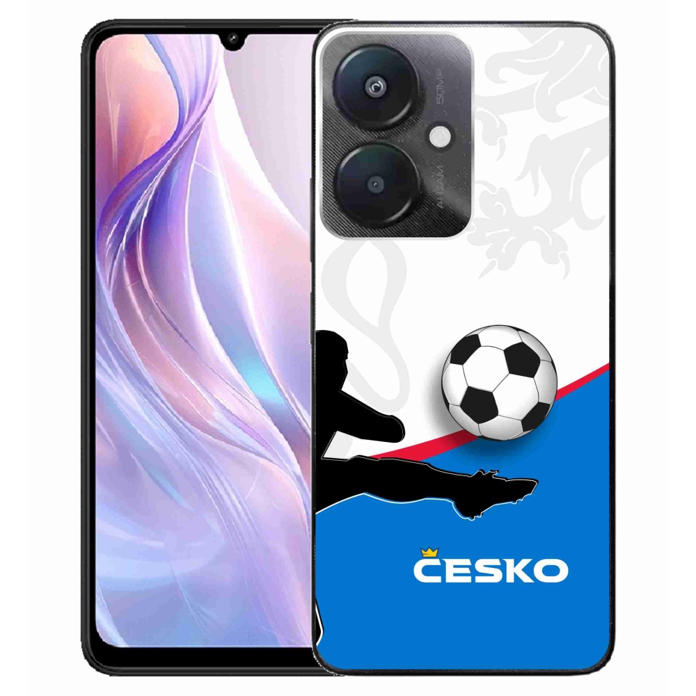 Gelový kryt mmCase na Xiaomi Redmi 13C 5G  - fotbal Česko 3